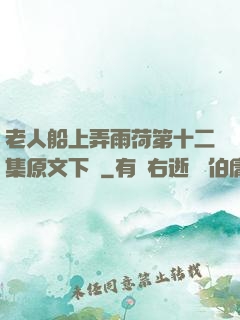 老人船上弄雨荷第十二集原文下載